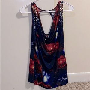 Galaxy Patterned dressy tank